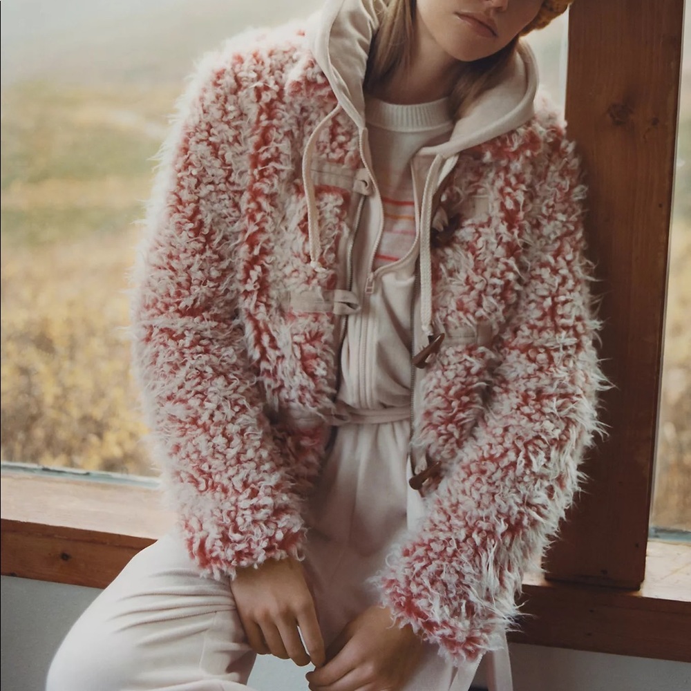 Anthropologie Sherpa Teddy Brenna Faux Fur